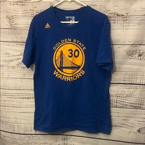 Adidas Blue Golden State Warriors Curry shirt size large